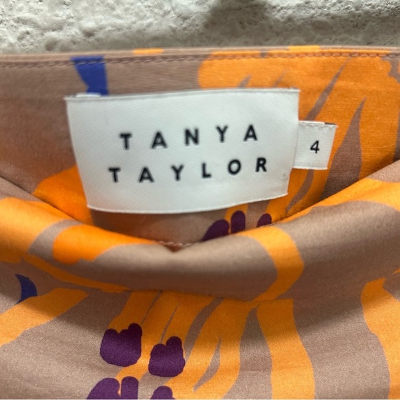 TANYA TAYLOR Women's Katli Floral Print Tiered MIDI Flounced Skirt Size 4 - Picture 5 of 10